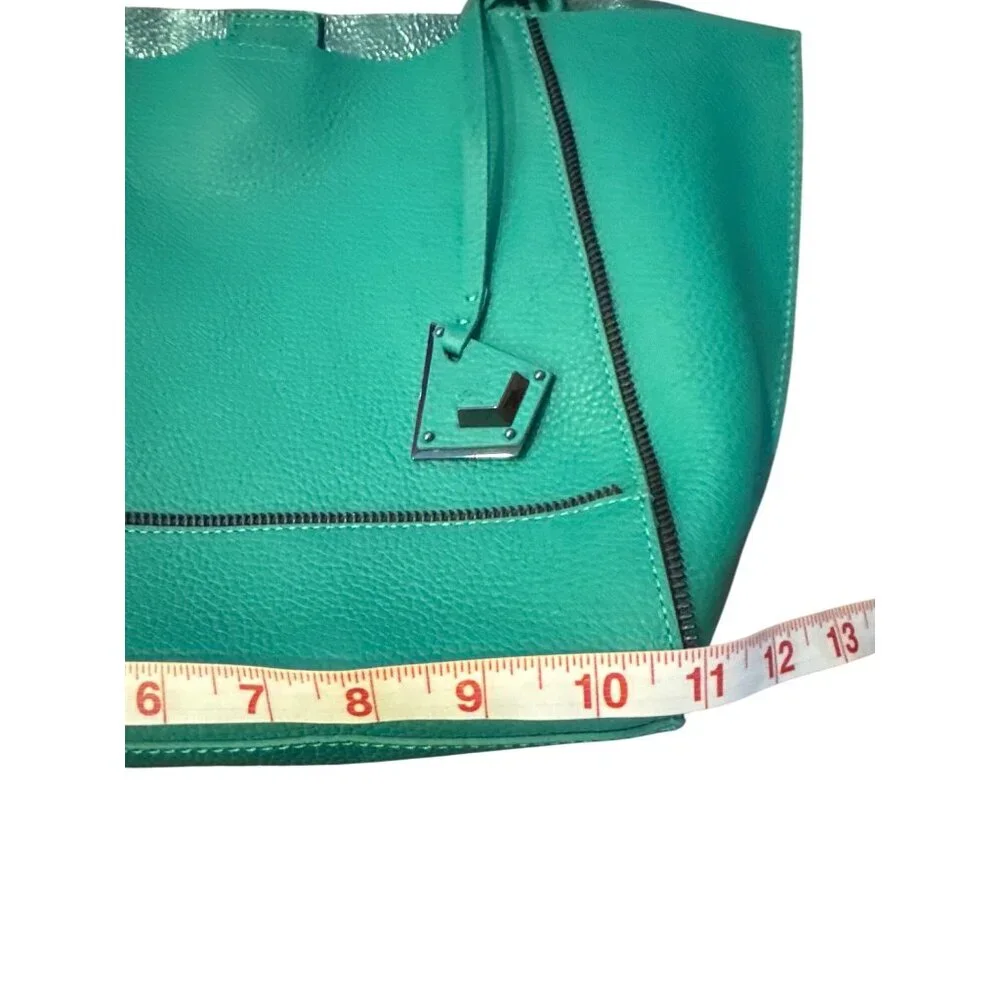 Botkier Soho Bite Size Clover Green Leather Tote Bag Satchel Crossbody New